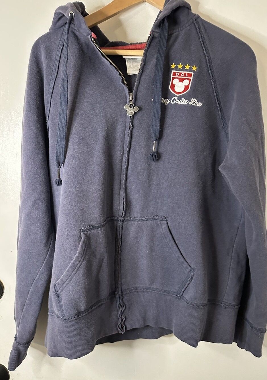 VGC Disney Cruise Line Zip Hoodie Size Large Men’s Full Zip XL